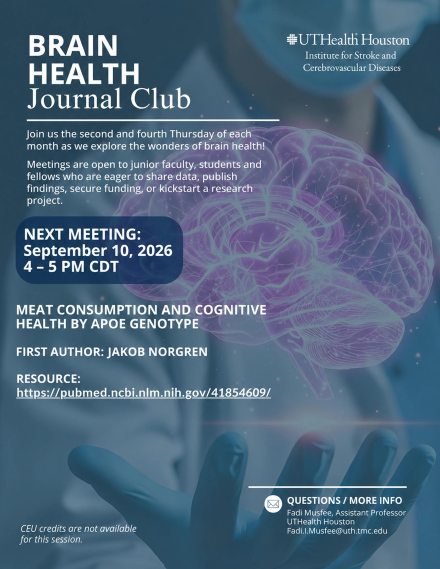 Brain Health Journal Club Meeting